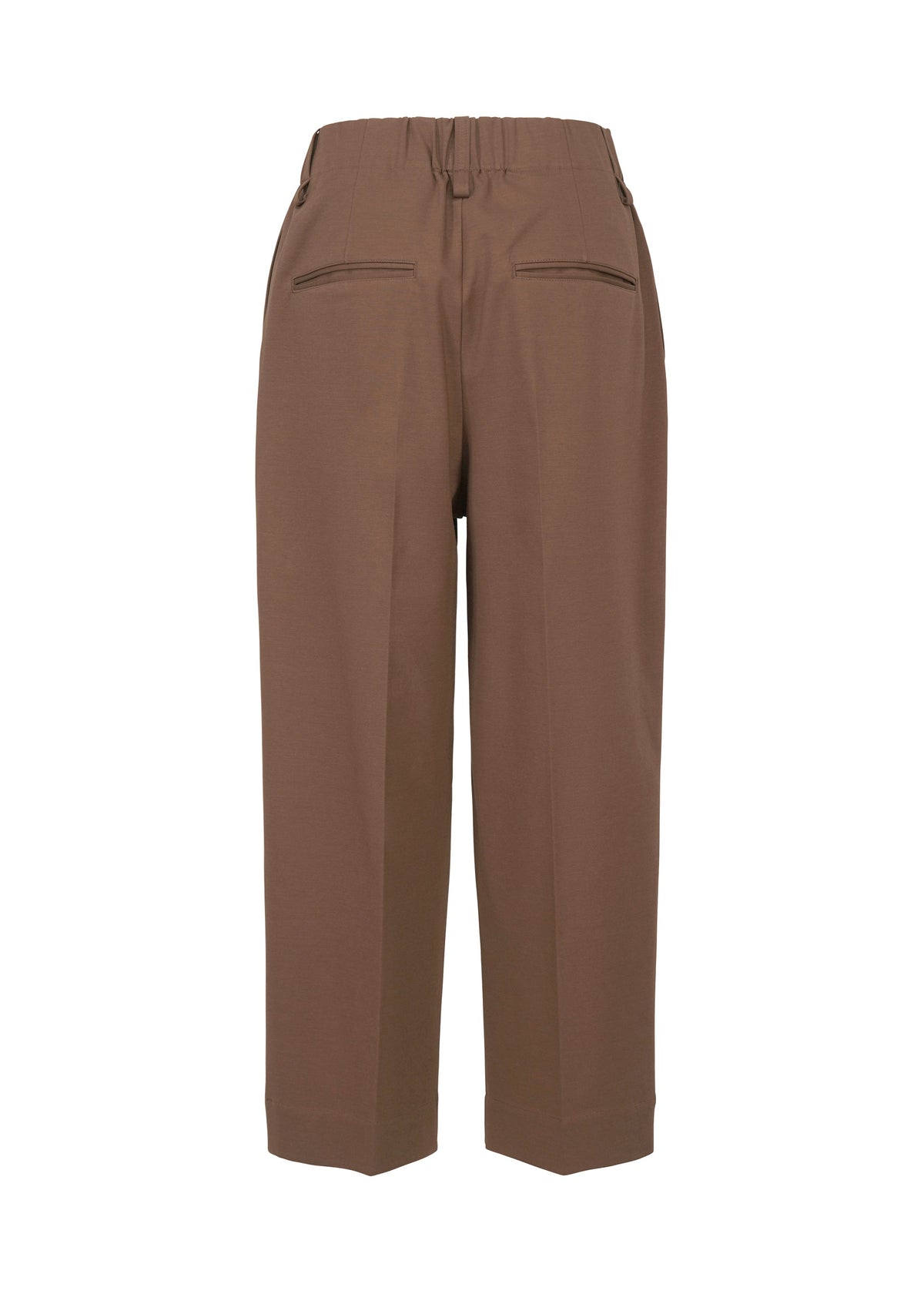 A detail shot of the ISSEY MIYAKE SIMPLE ENSEMBLE clothing.