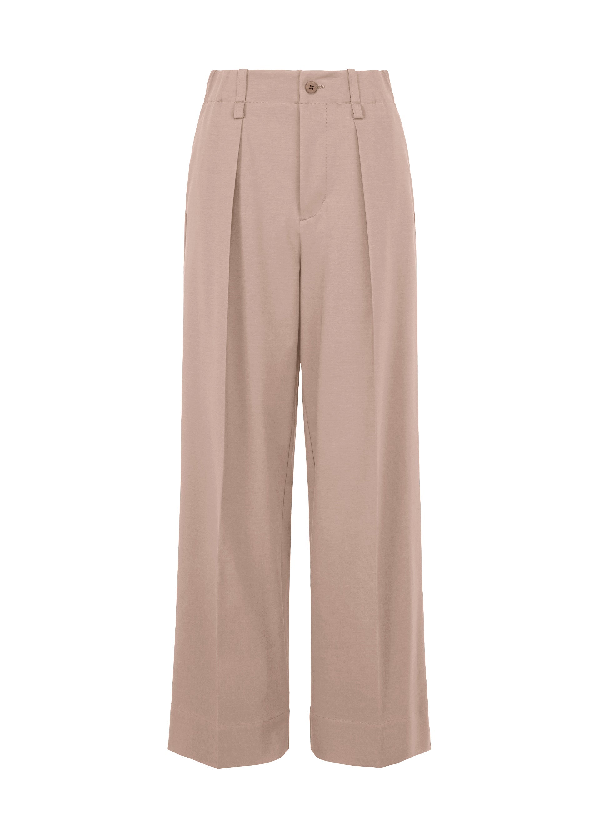 A product shot of the ISSEY MIYAKE SIMPLE ENSEMBLE clothing in greige (10).