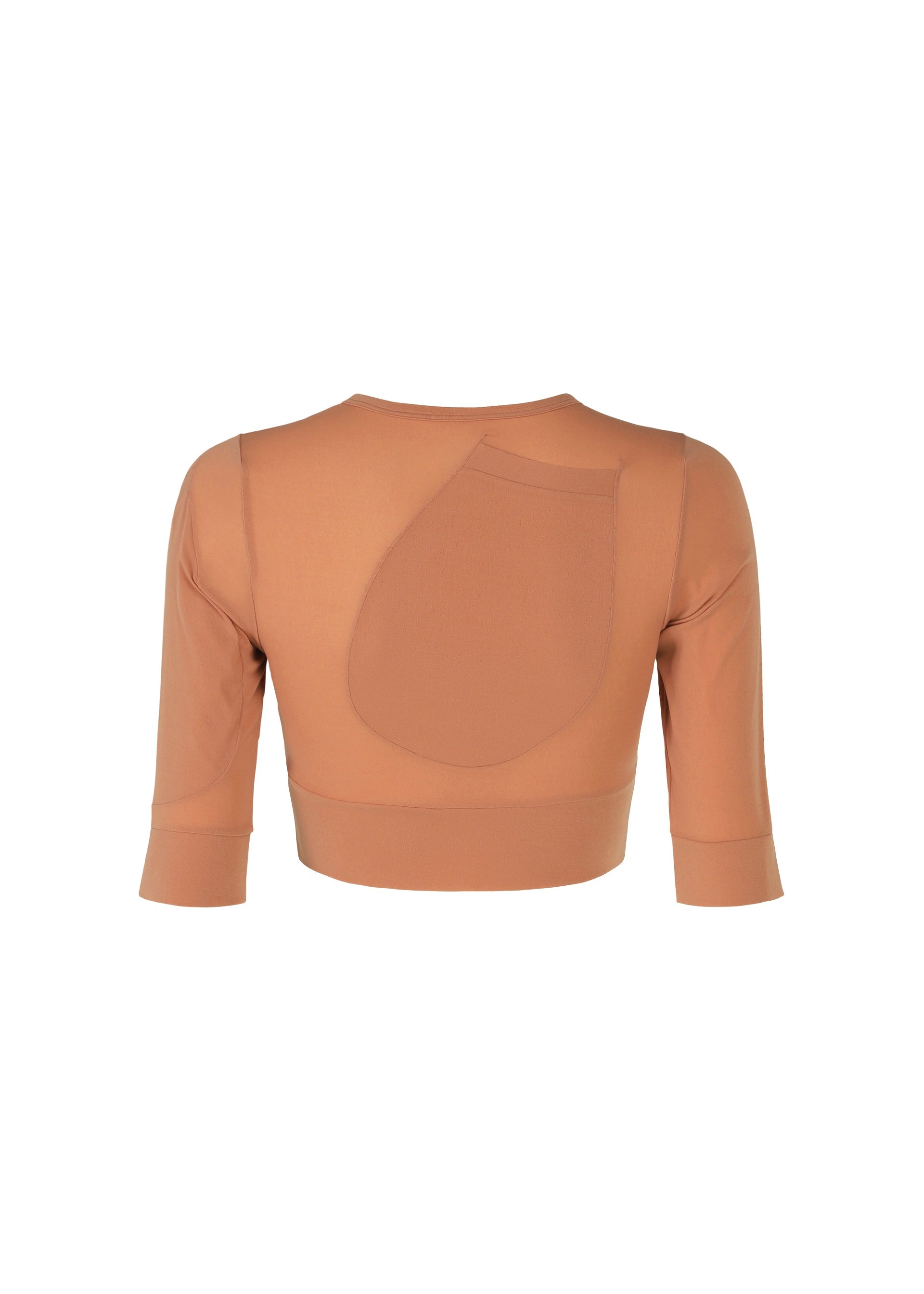 A detail shot of the ISSEY MIYAKE A SHOPPER'S BODY clothing.