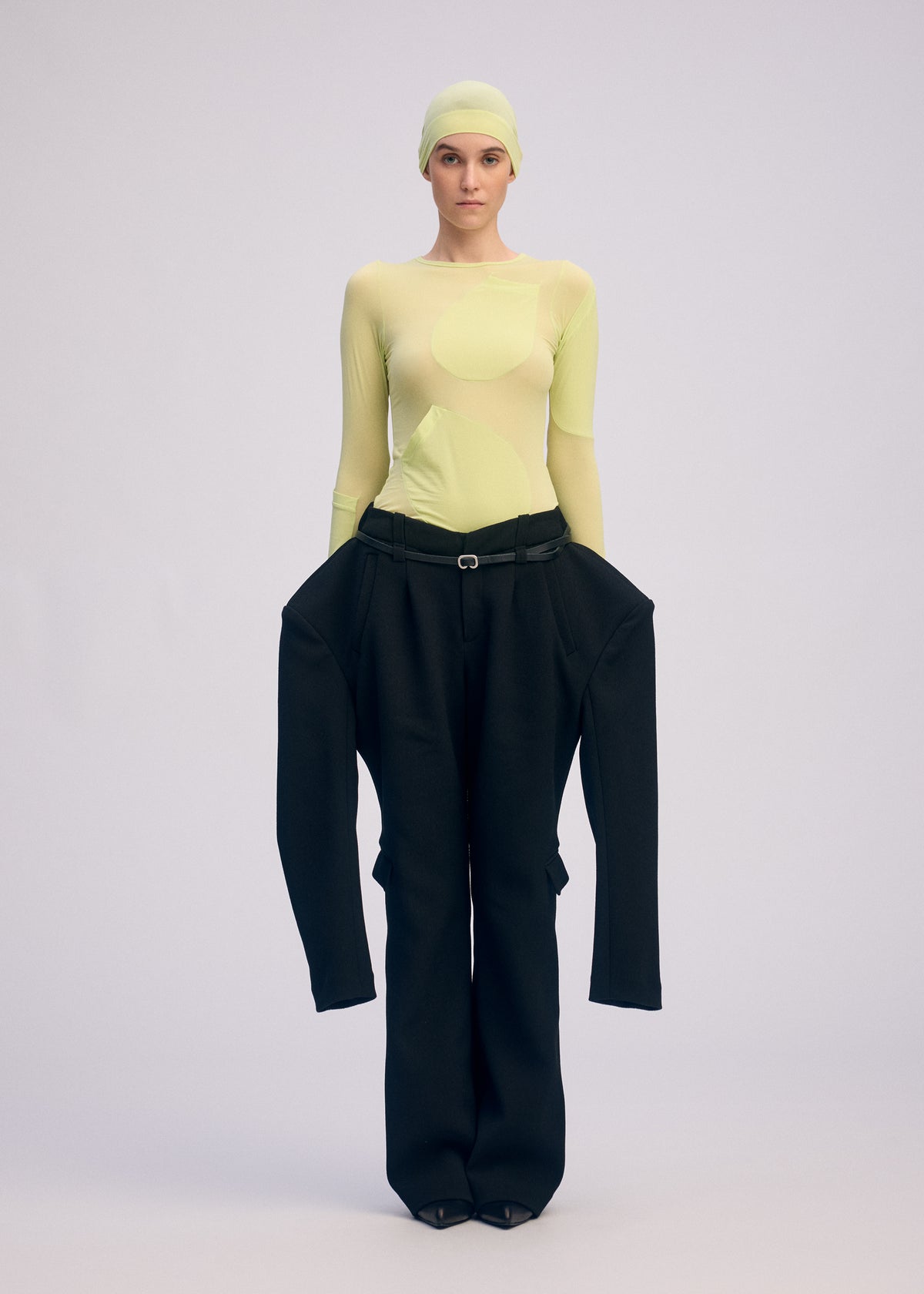 A SHOPPER'S BODY Top Light Green