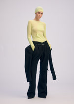 A SHOPPER'S BODY Top Light Green