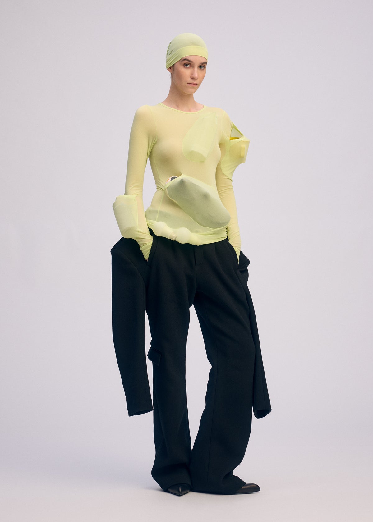 A SHOPPER'S BODY Top Light Green