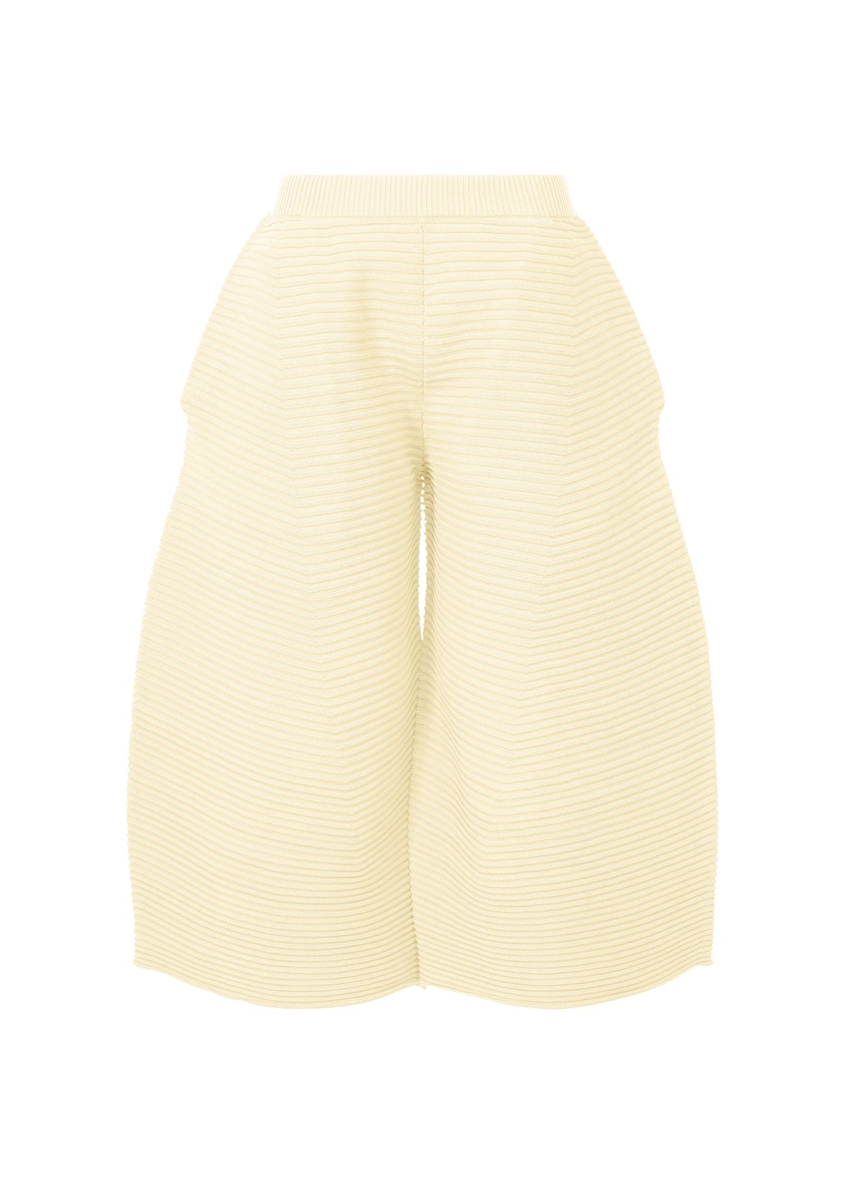 CORRUGATED KNIT Trousers Off-White