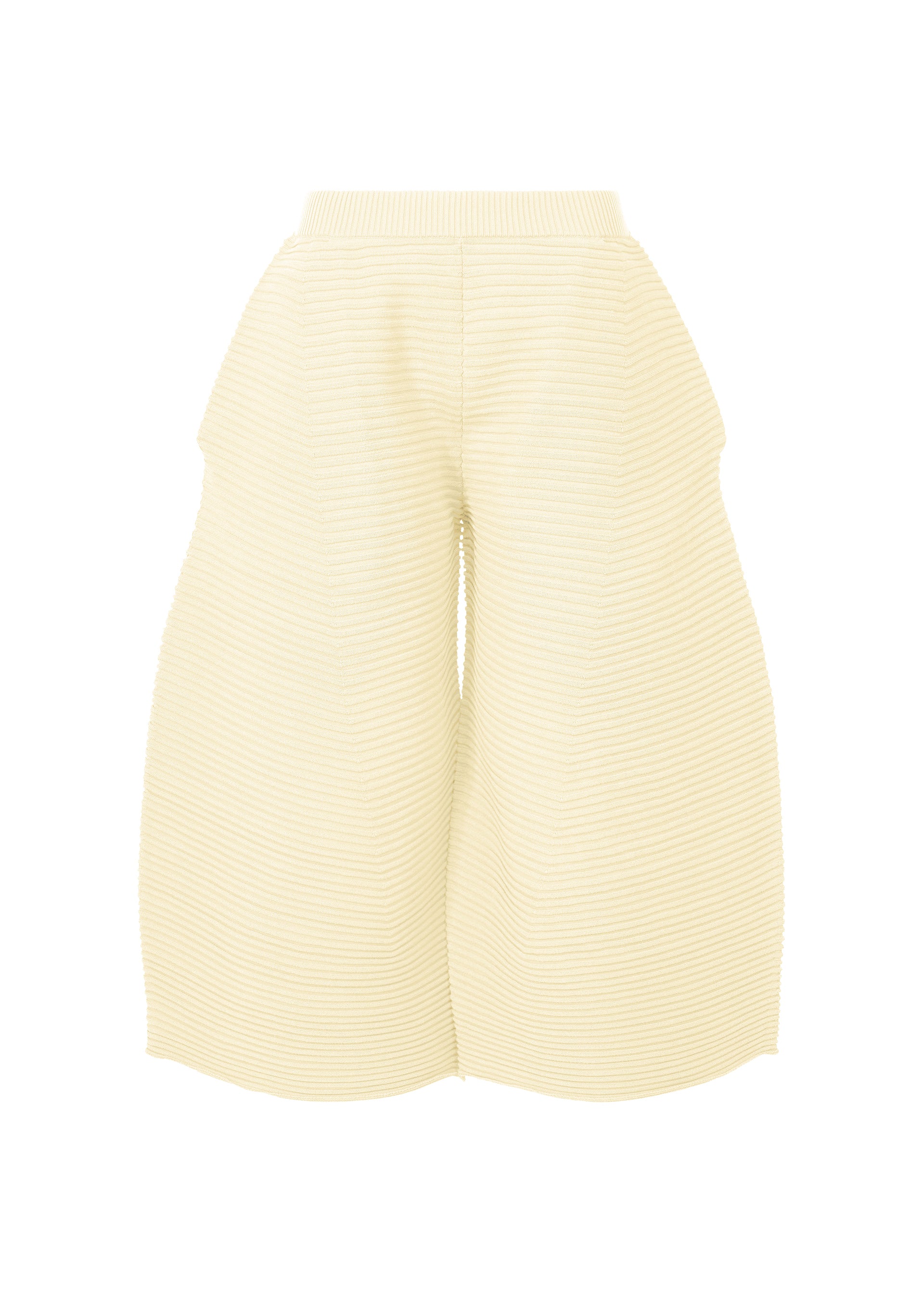 CORRUGATED KNIT Trousers Off-White