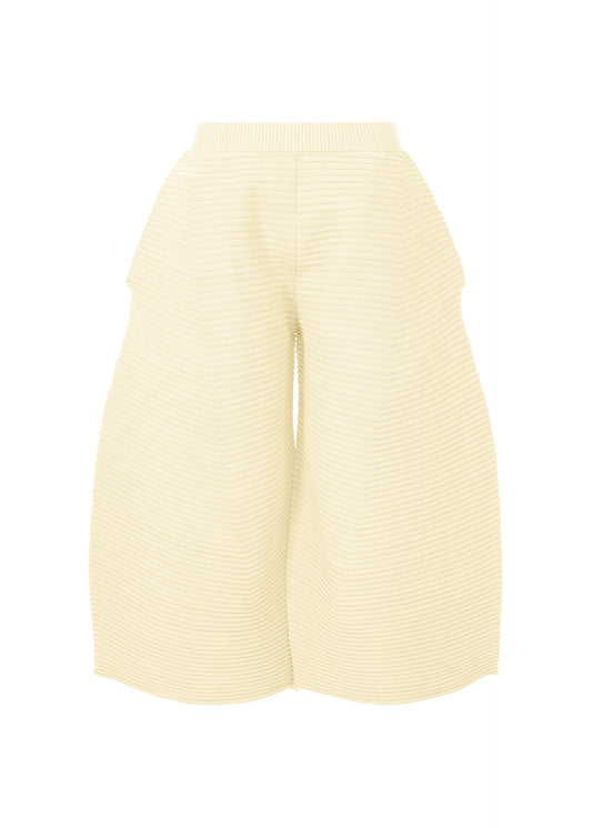 CORRUGATED KNIT Trousers Off-White