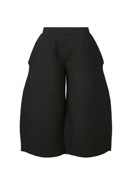 CORRUGATED KNIT Trousers Black
