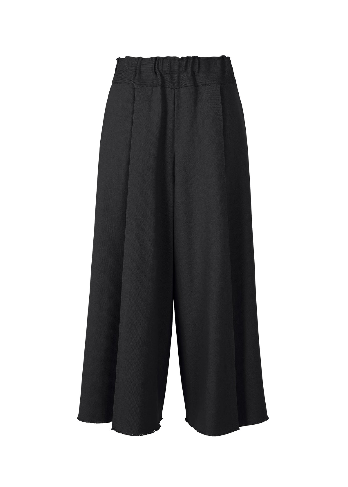 A product shot of the ISSEY MIYAKE CAMPAGNE trousers in black (15).