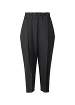 A product shot of the ISSEY MIYAKE CAMPAGNE trousers in black (15).