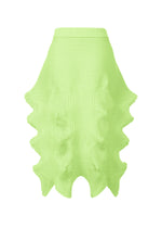 A detail shot of the ISSEY MIYAKE LINKAGE skirt.