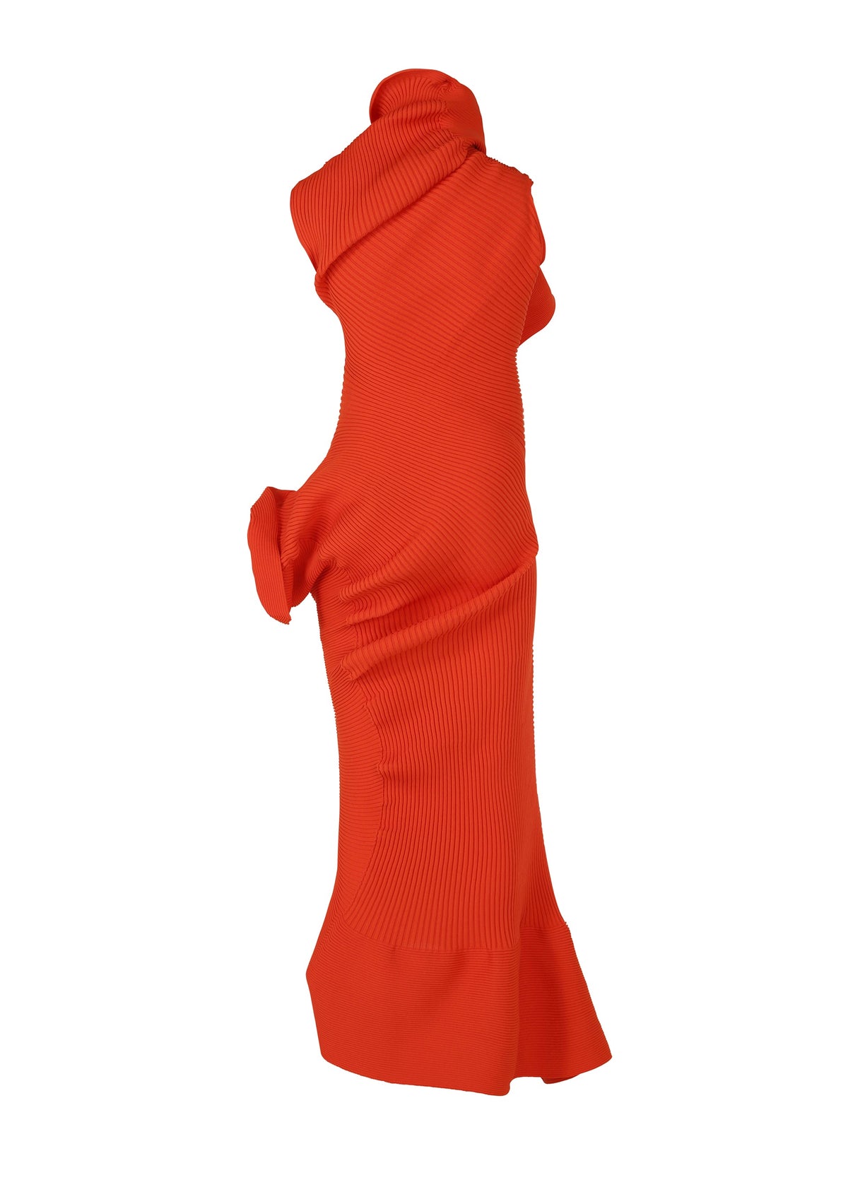 A detail shot of the ISSEY MIYAKE LIFE FORM dress.
