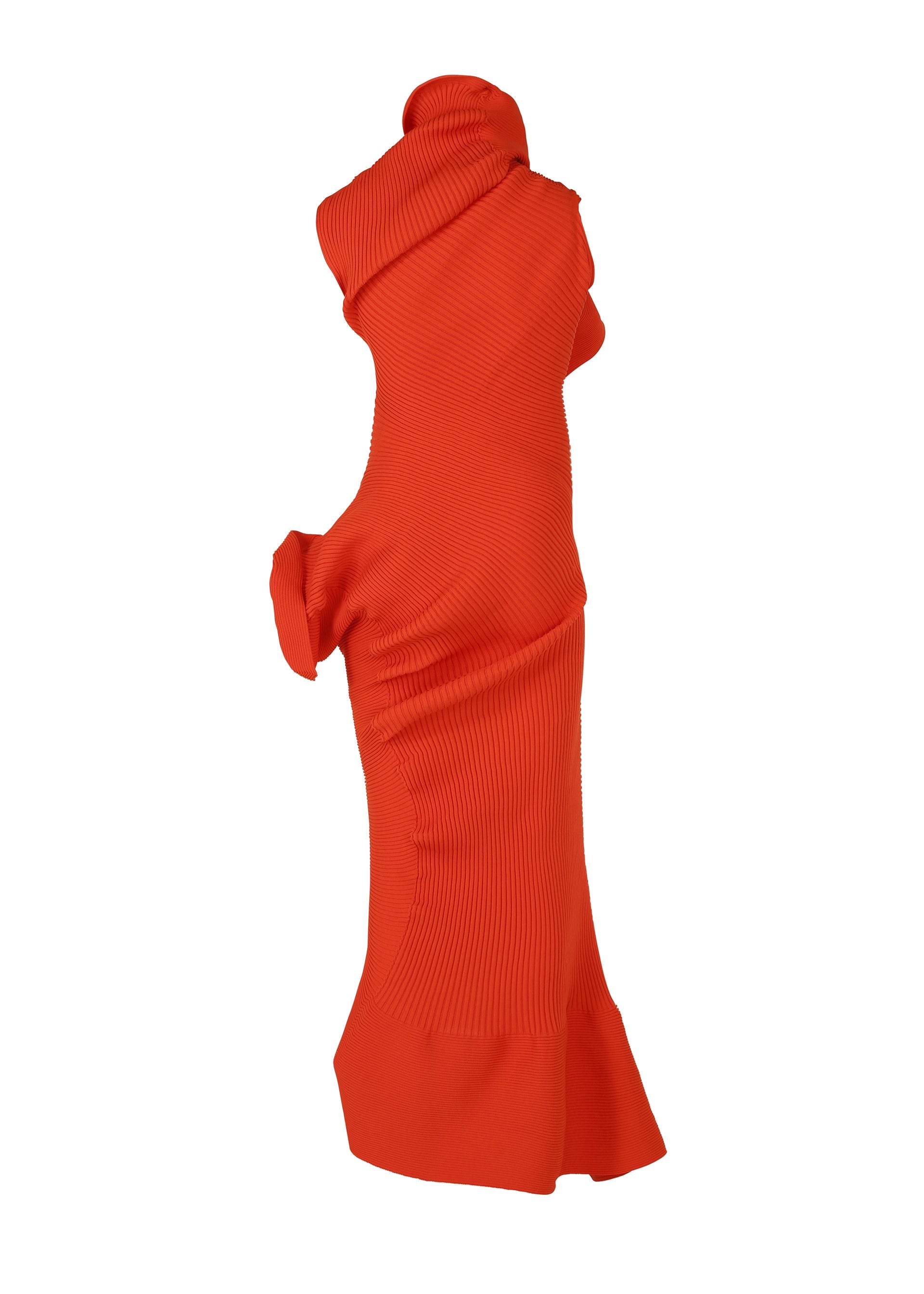 A detail shot of the ISSEY MIYAKE LIFE FORM dress.