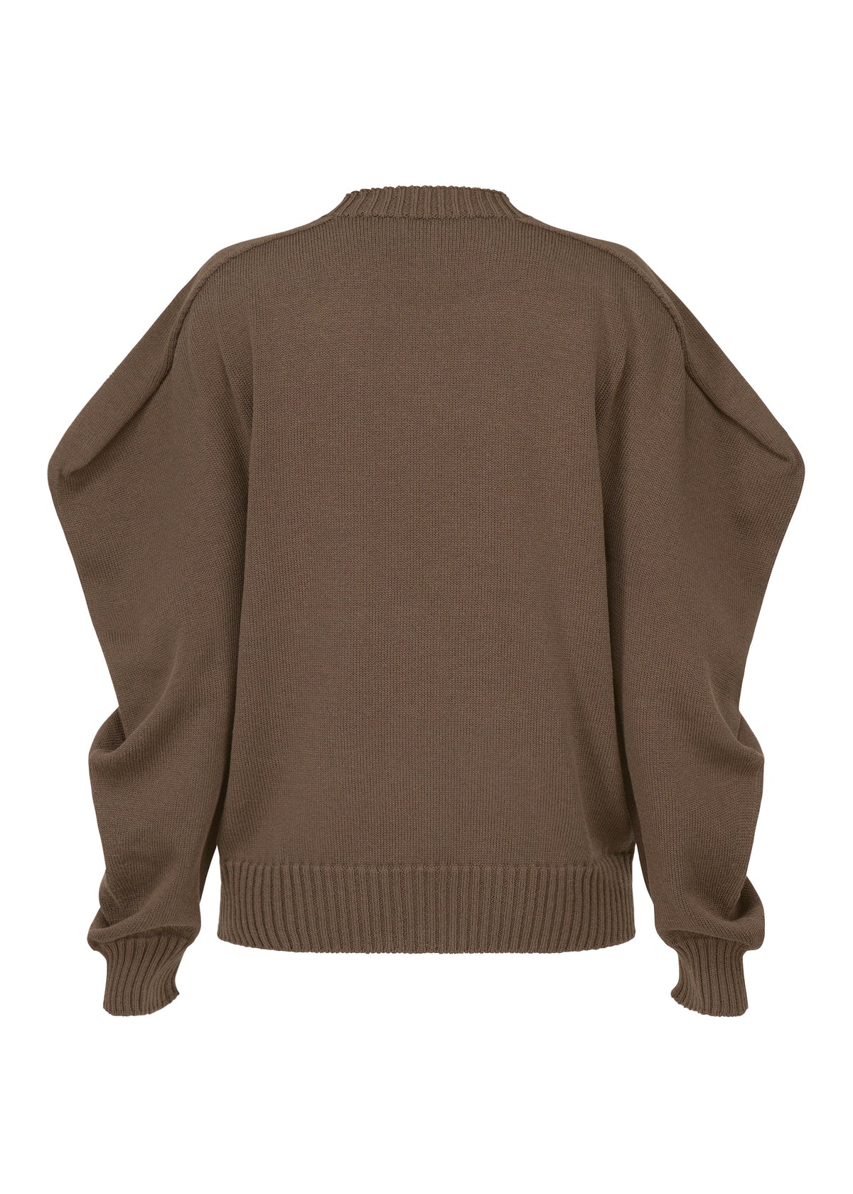 A detail shot of the ISSEY MIYAKE AKIMBO KNIT clothing.