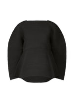 CORRUGATED KNIT Top Black