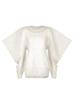 A product shot of the ISSEY MIYAKE CIALDA top in light grey (11).