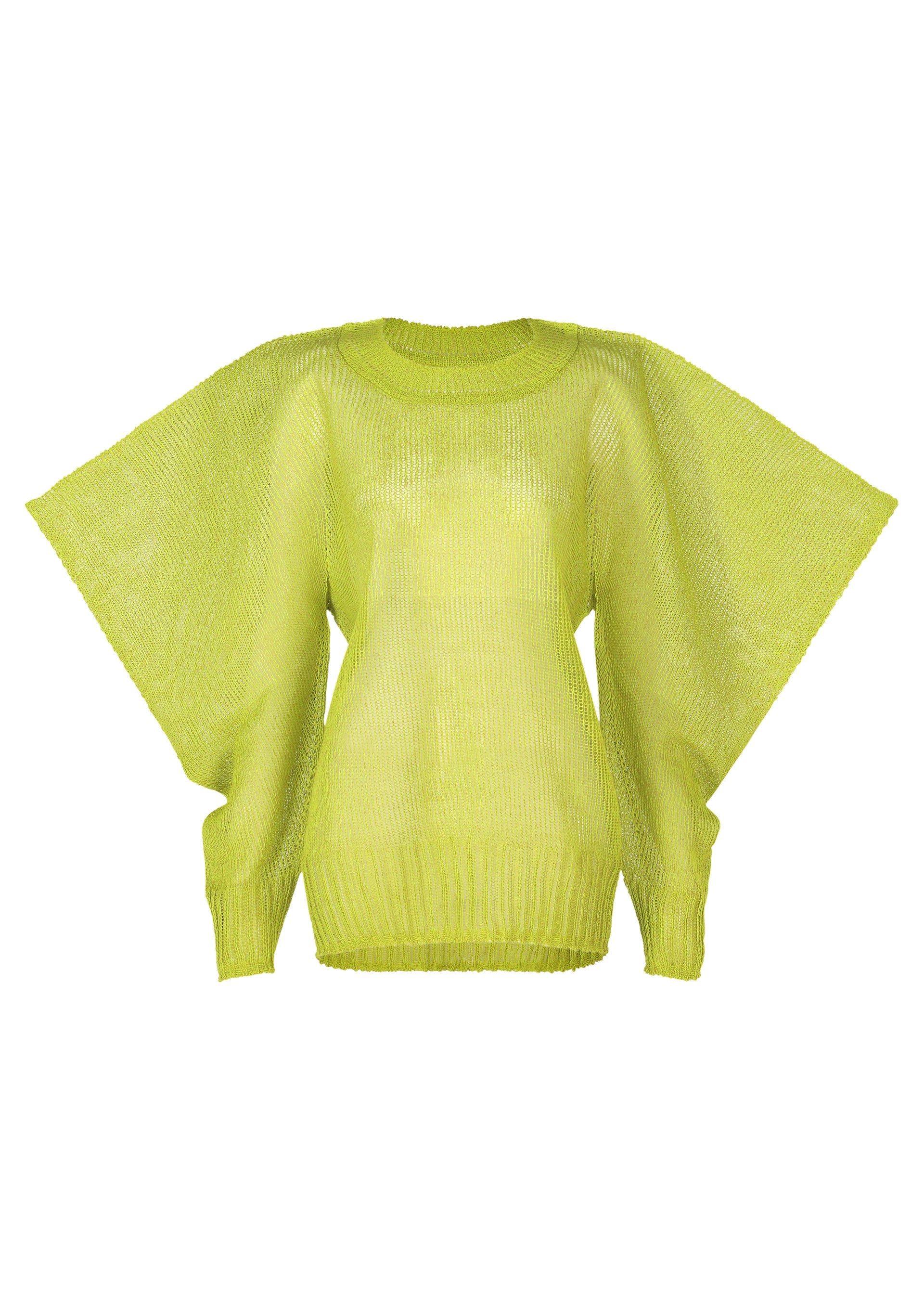A product shot of the ISSEY MIYAKE CIALDA top in green (62).
