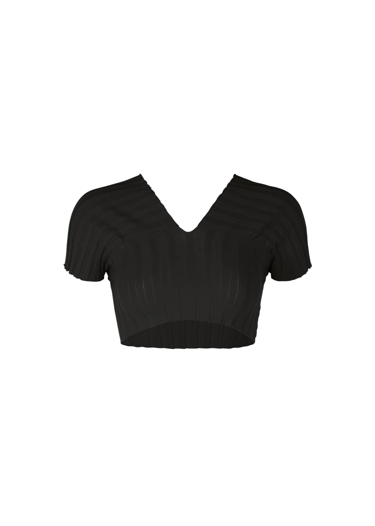 A product shot of the ISSEY MIYAKE ELEPHANT KNIT clothing in black (15).
