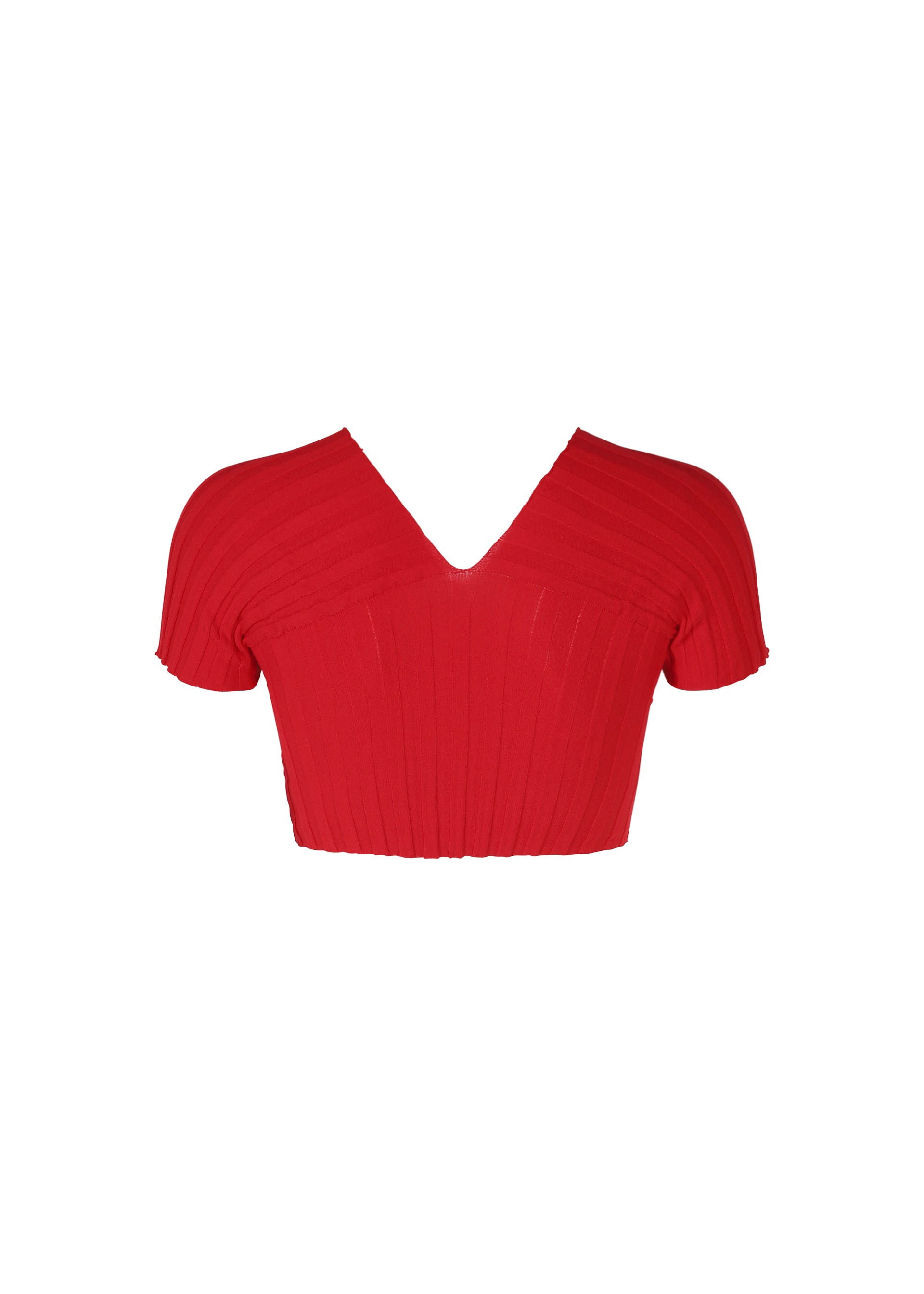 A detail shot of the ISSEY MIYAKE ELEPHANT KNIT clothing.