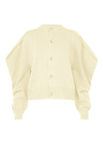 A product shot of the ISSEY MIYAKE AKIMBO KNIT clothing in off-white (02).