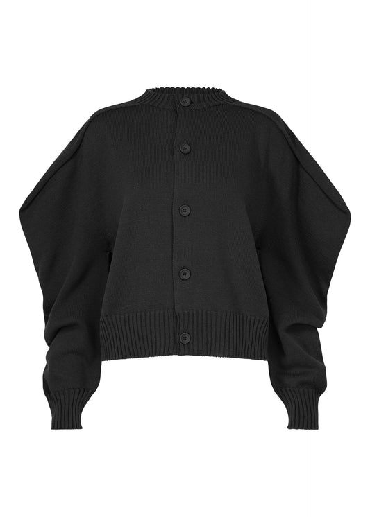A product shot of the ISSEY MIYAKE AKIMBO KNIT clothing in black (15).
