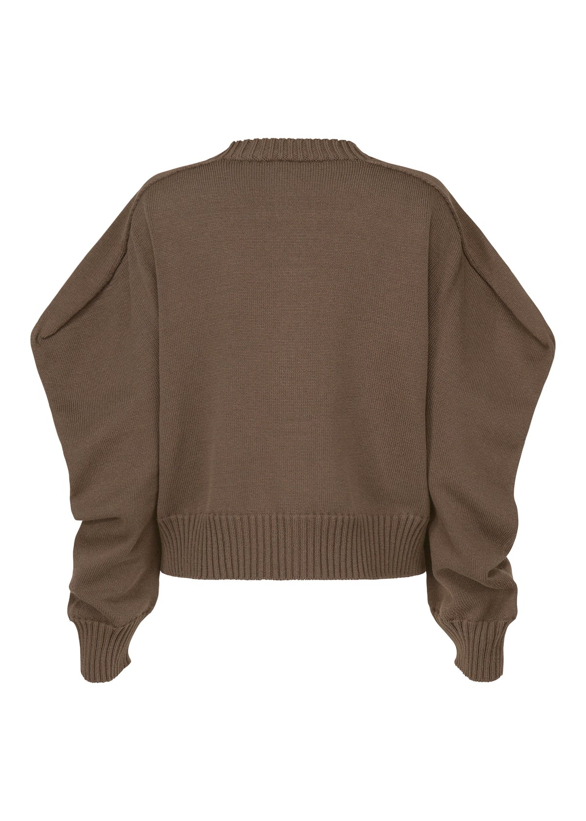 A detail shot of the ISSEY MIYAKE AKIMBO KNIT clothing.