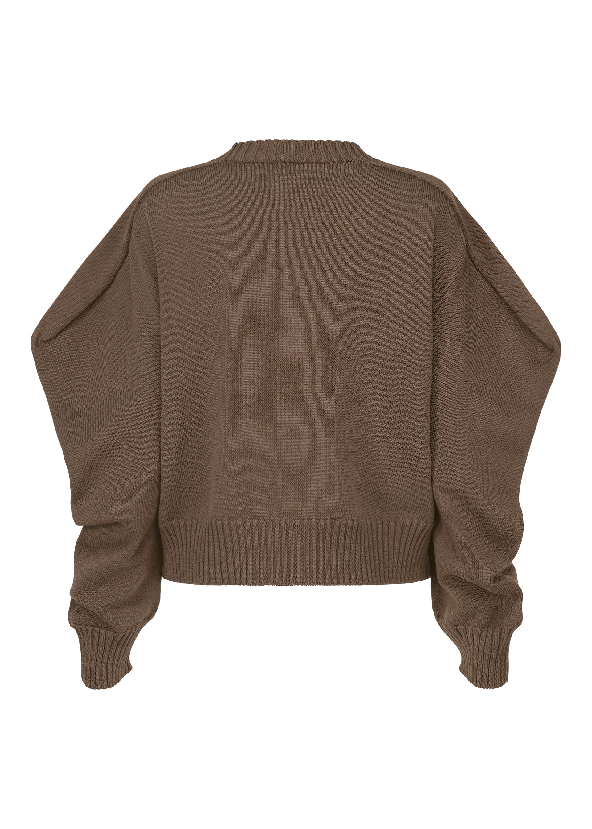 A detail shot of the ISSEY MIYAKE AKIMBO KNIT clothing.