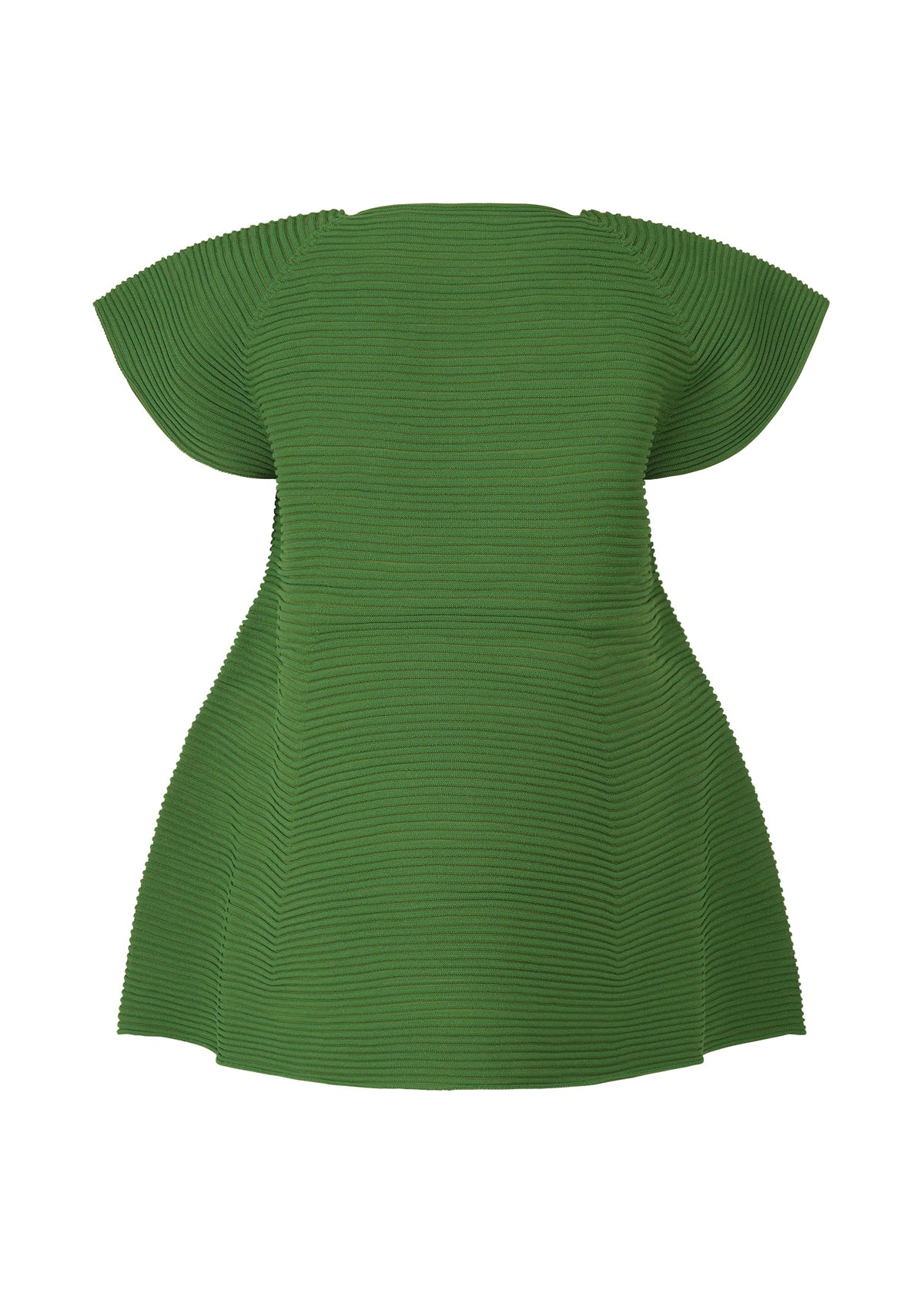 A detail shot of the ISSEY MIYAKE CORRUGATED KNIT dress.