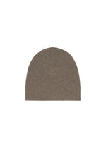A product shot of the ISSEY MIYAKE O KNIT BEANIE cap in beige.