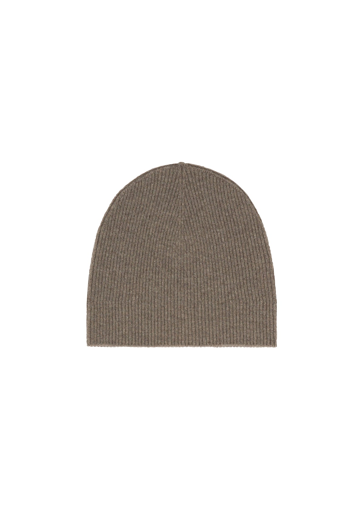 A product shot of the ISSEY MIYAKE O KNIT BEANIE cap in beige.