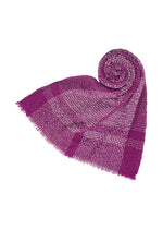 BUMPY WOOL STOLE Stole Purple-Hued