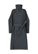 A product shot of the ISSEY MIYAKE CORRELATION coat in dark navy.