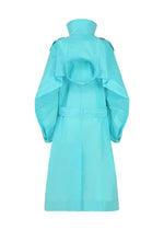 A detail shot of the ISSEY MIYAKE CORRELATION coat.