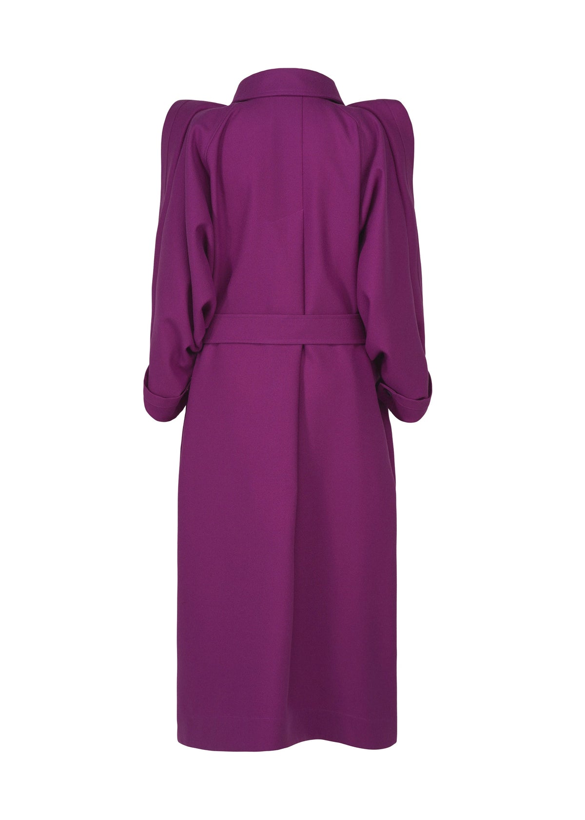 A detail shot of the ISSEY MIYAKE CALLIGRAPH coat.