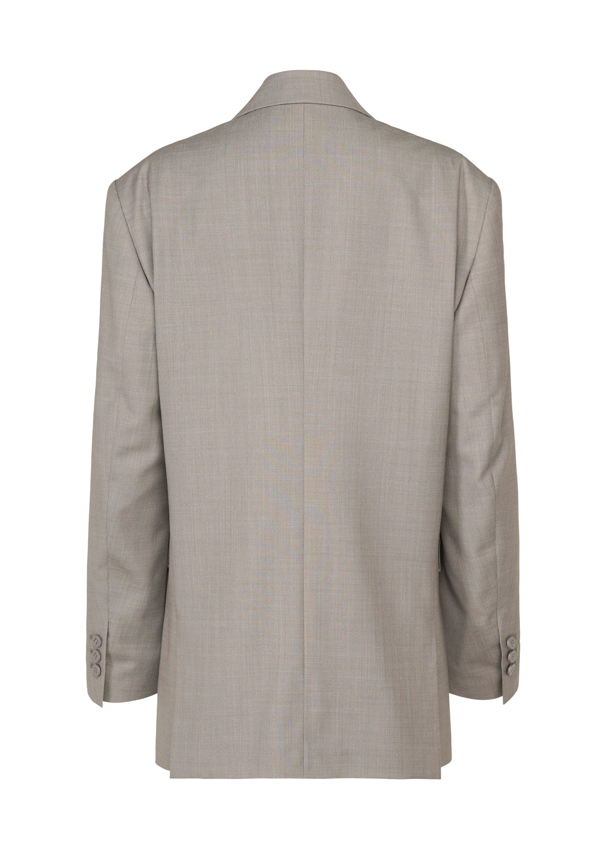 A detail shot of the ISSEY MIYAKE HONEST ENSEMBLE jacket.