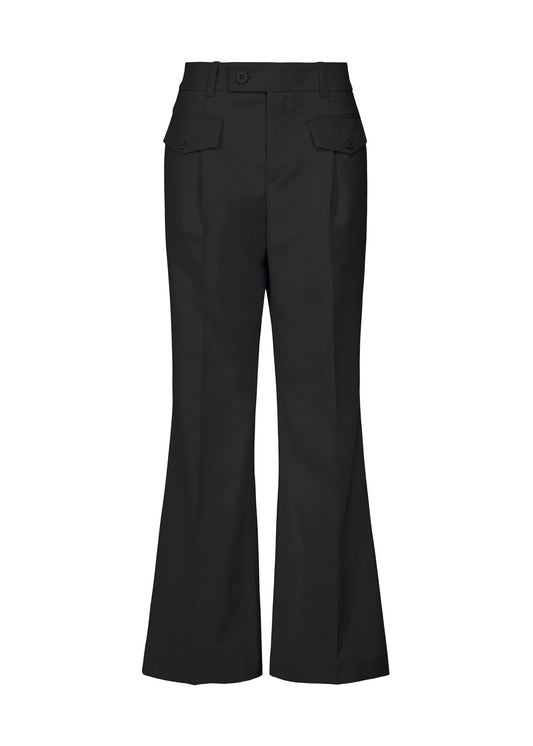 A product shot of the ISSEY MIYAKE HONEST ENSEMBLE trousers in black.