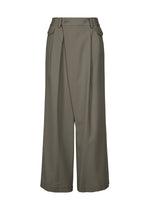 A product shot of the ISSEY MIYAKE LUSTROUS WOOL PANTS trousers in gray.