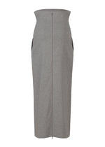A detail shot of the ISSEY MIYAKE ALLOW skirt.