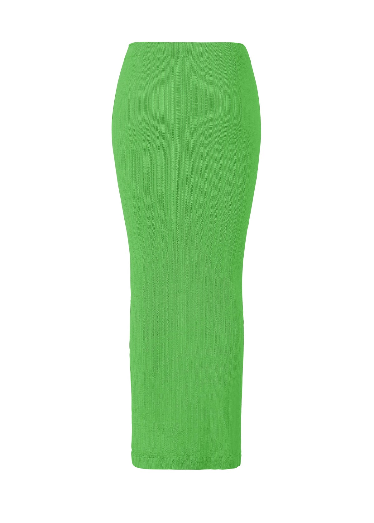 A detail shot of the ISSEY MIYAKE RILL skirt.
