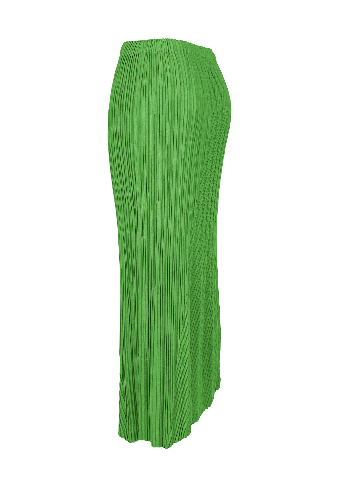 A detail shot of the ISSEY MIYAKE UNFURLING PLEATS skirt.