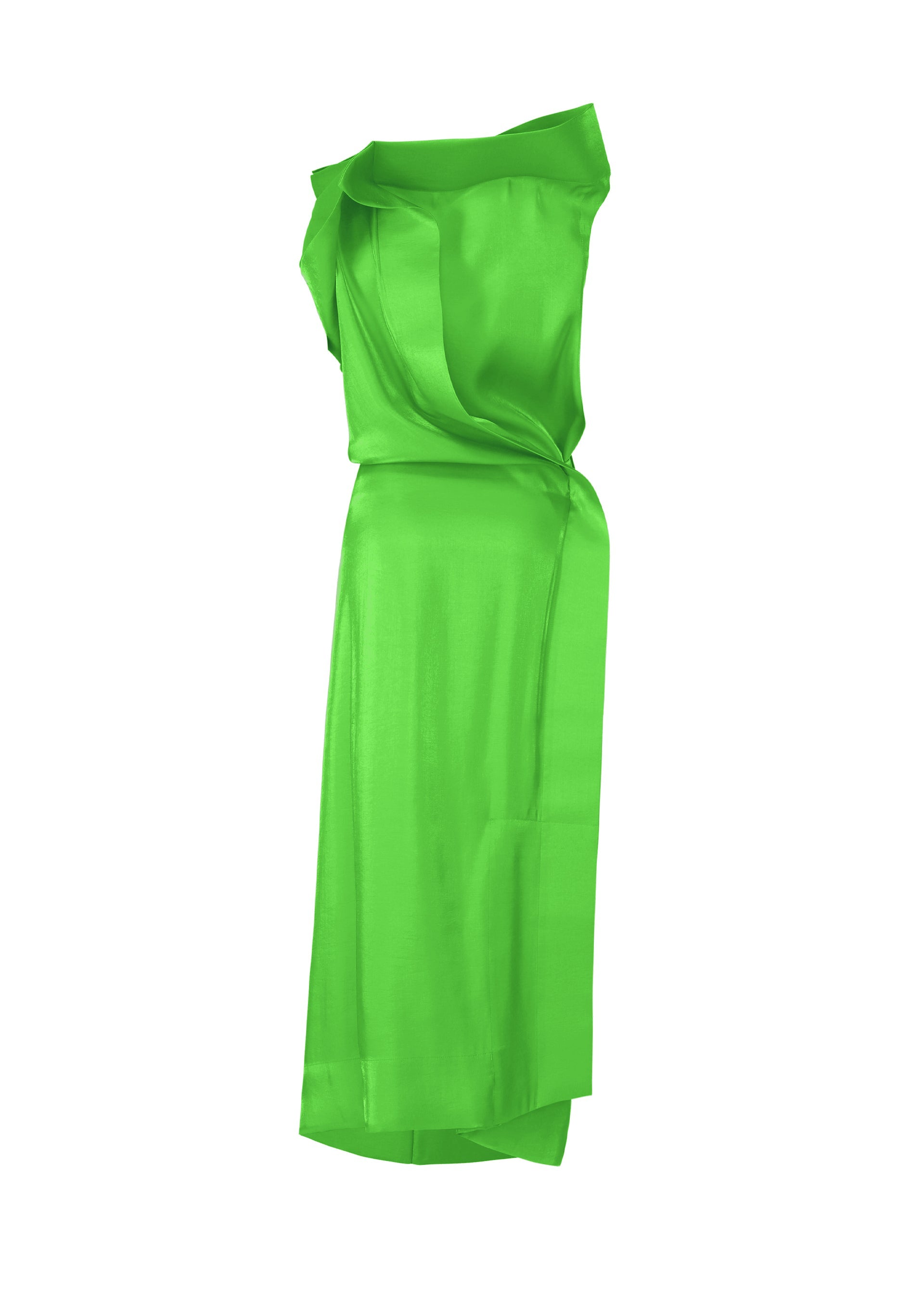 A detail shot of the ISSEY MIYAKE MERCURY dress.