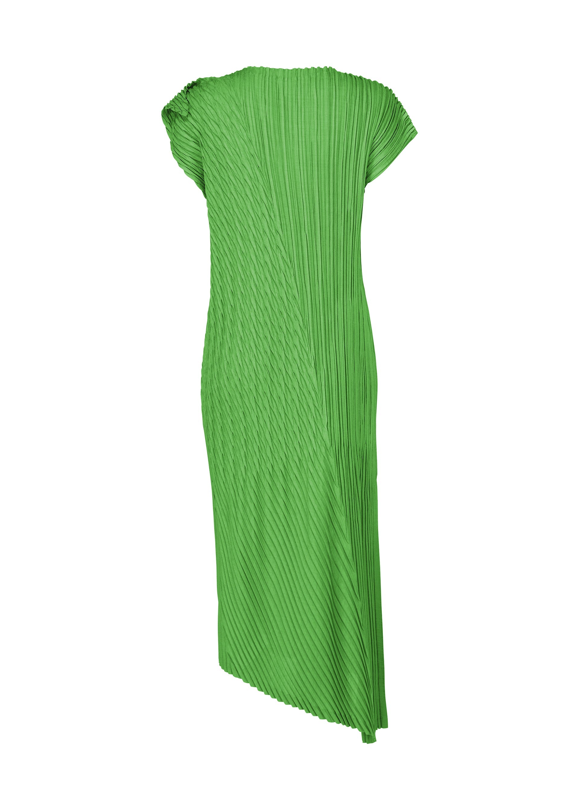 A detail shot of the ISSEY MIYAKE UNFURLING PLEATS dress.