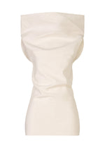 A product shot of the ISSEY MIYAKE ALLOW shirt in off-white.