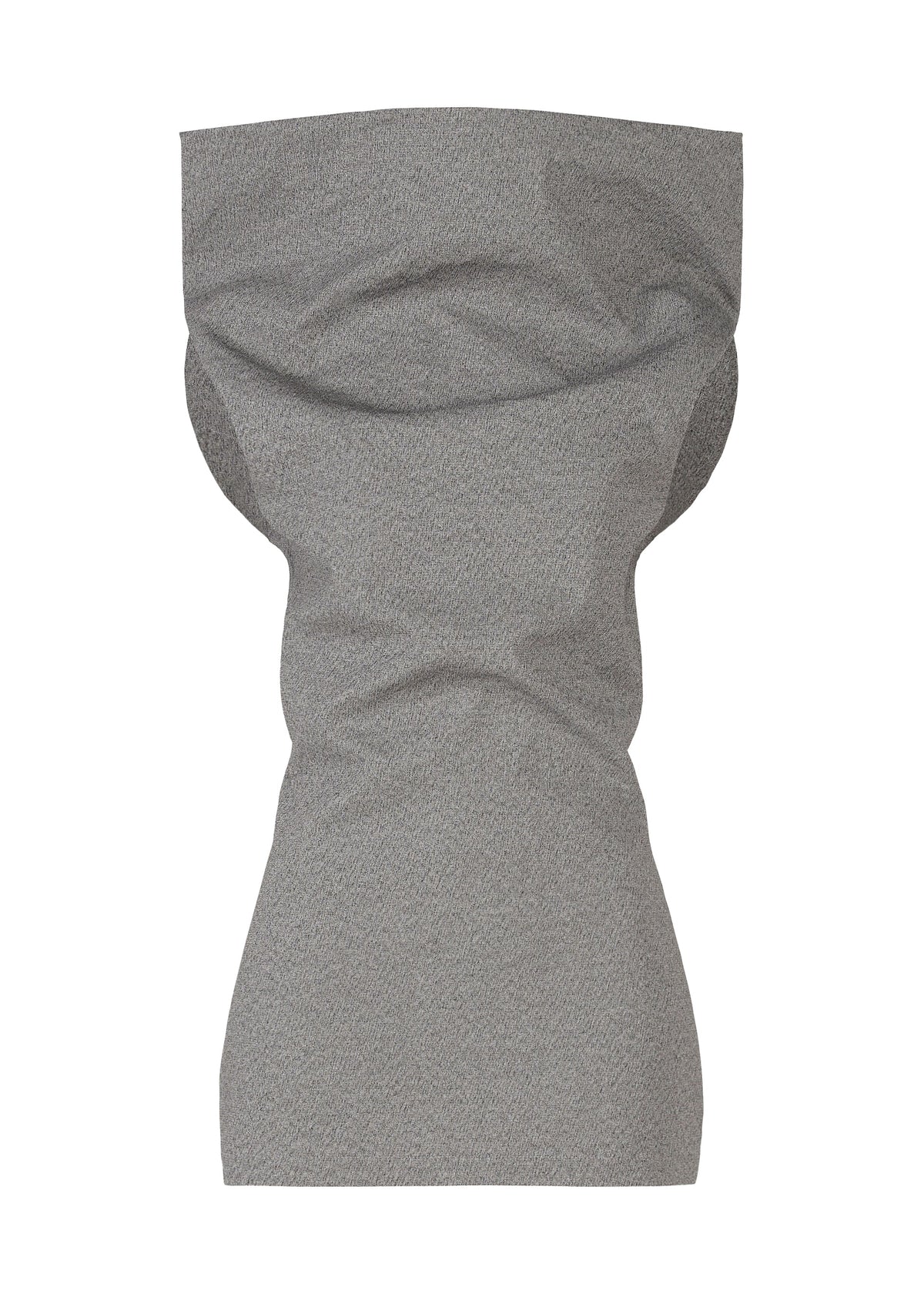 A product shot of the ISSEY MIYAKE ALLOW shirt in gray.