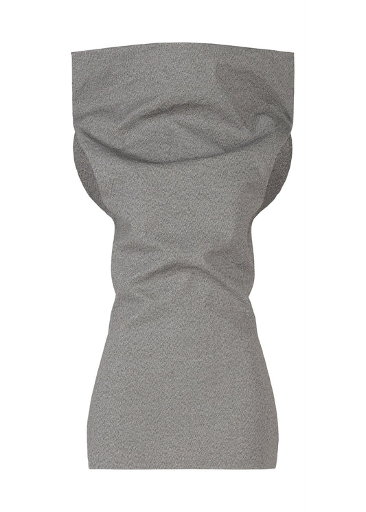A product shot of the ISSEY MIYAKE ALLOW top in grey.