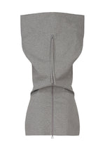 A detail shot of the ISSEY MIYAKE ALLOW top.