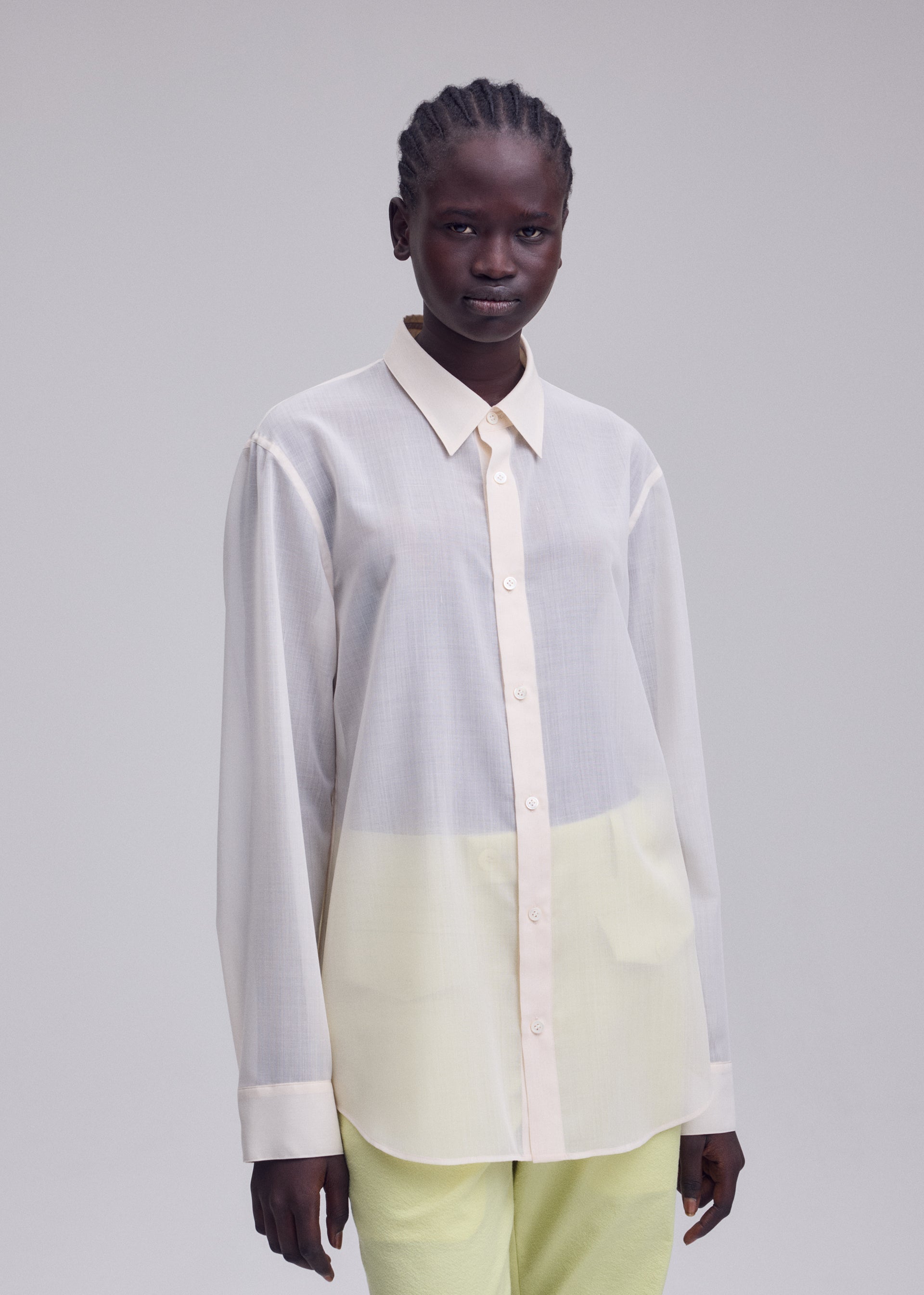 SHEER WOOL Shirt Off-White