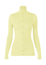 A product shot of the ISSEY MIYAKE RILL shirt in dull cream.