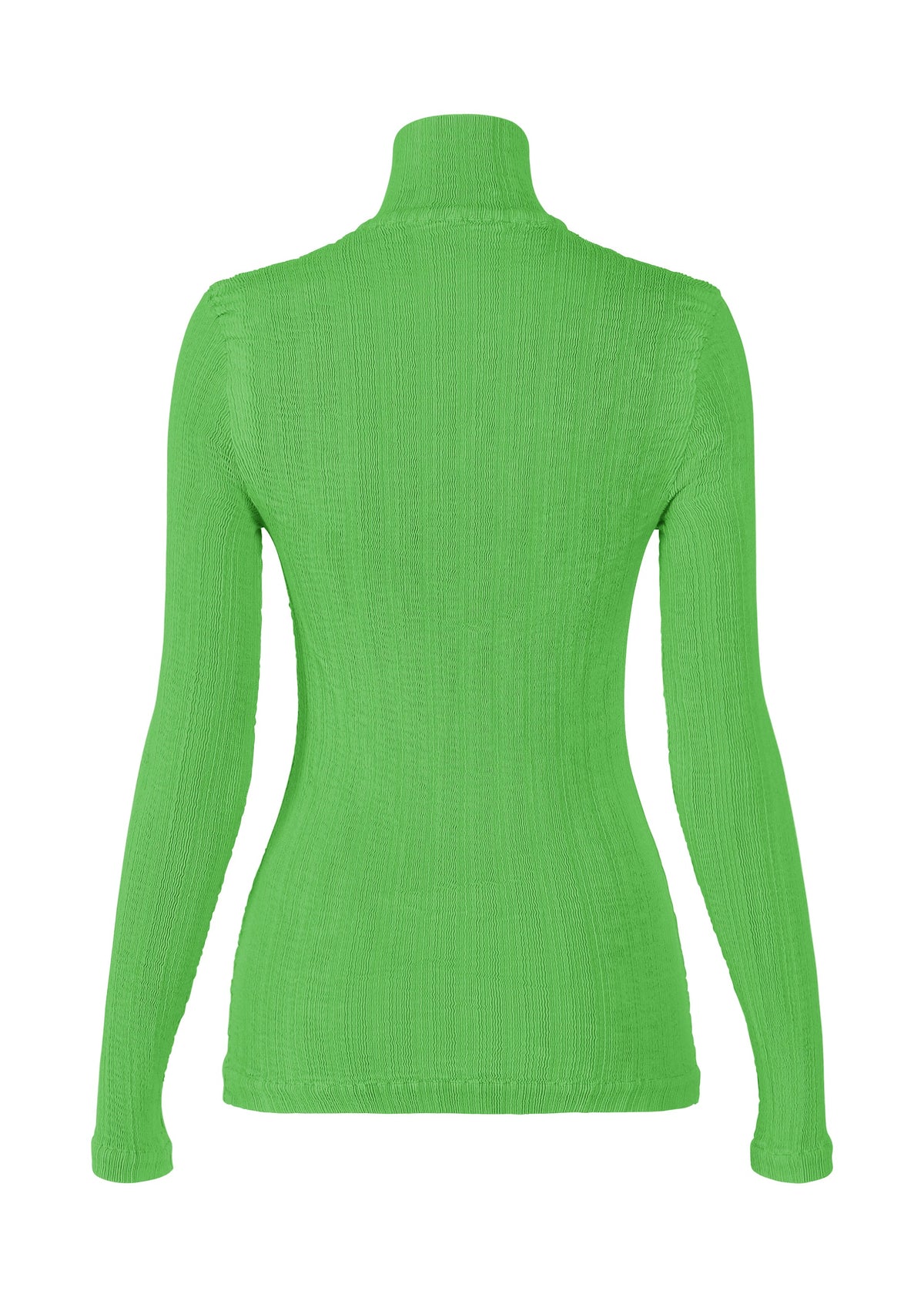 A detail shot of the ISSEY MIYAKE RILL shirt.
