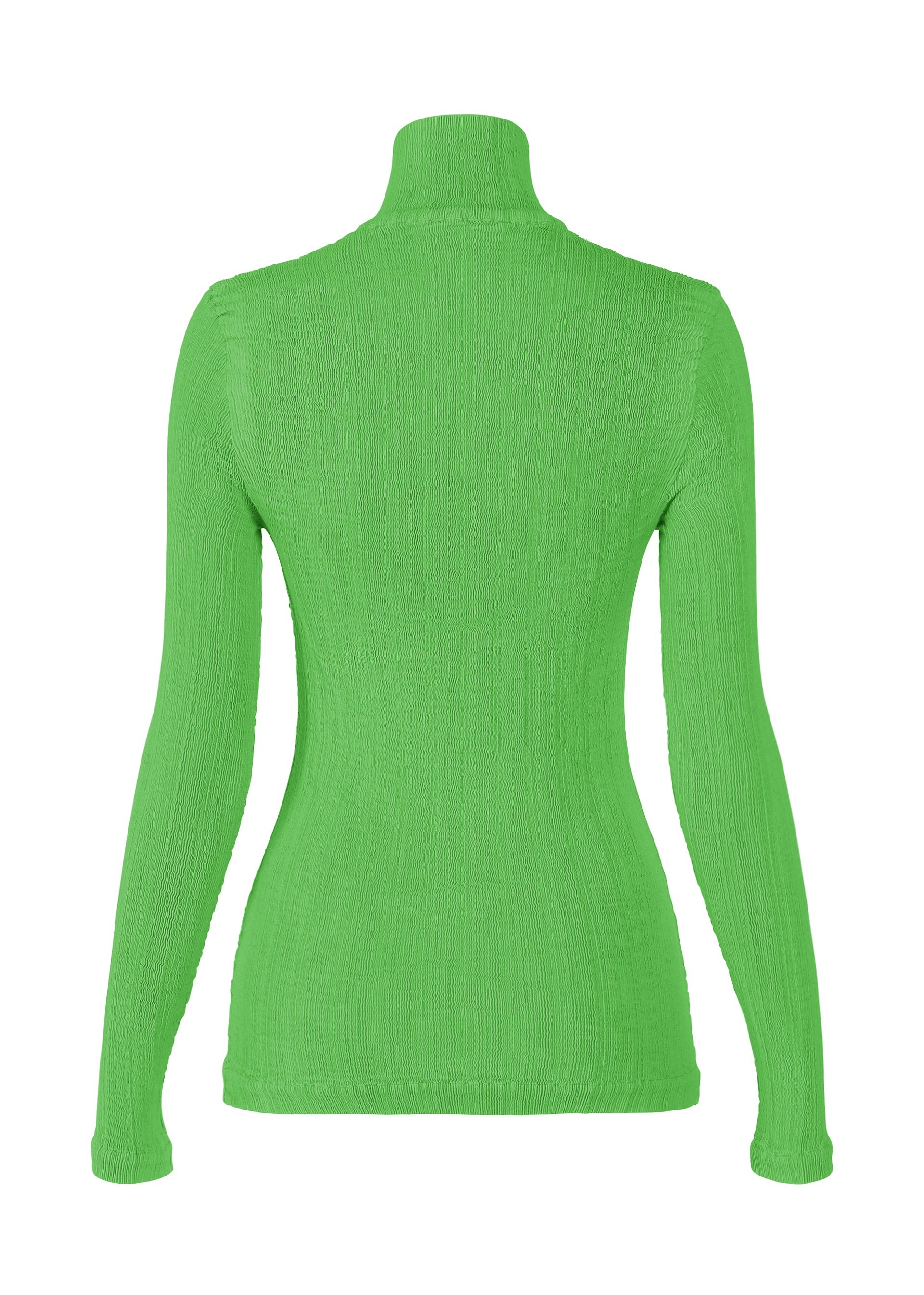 A detail shot of the ISSEY MIYAKE RILL shirt.