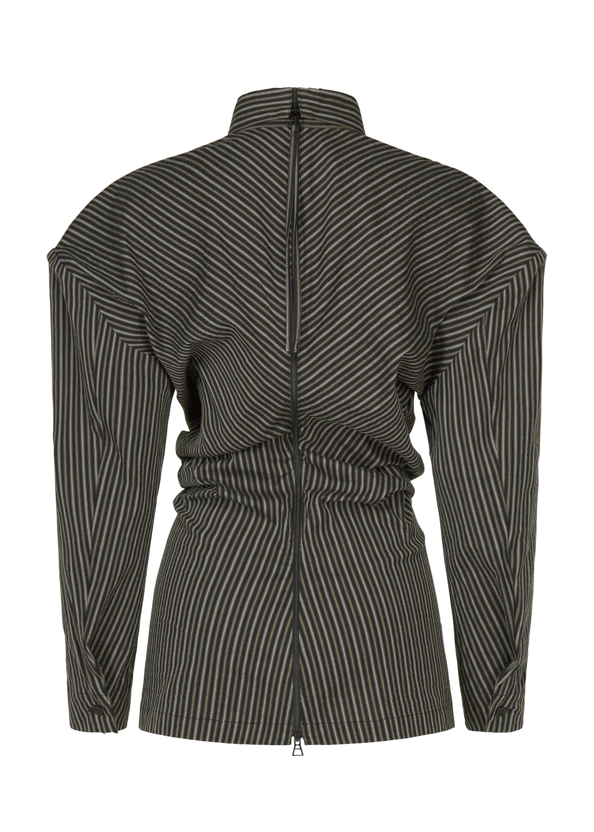 ALLOW (STRIPE) Shirt Black-Hued – The official ISSEY MIYAKE ONLINE