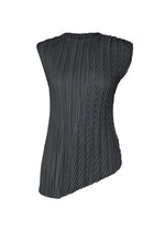 A product shot of the ISSEY MIYAKE UNFURLING PLEATS shirt in dark navy.